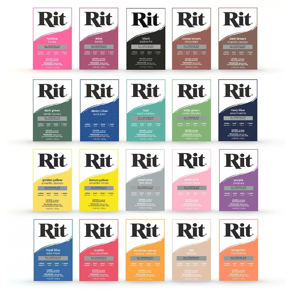 image 1 of Rit All Purpose Powder Dye - Traditional Fabric Colour Dyes 1.125oz