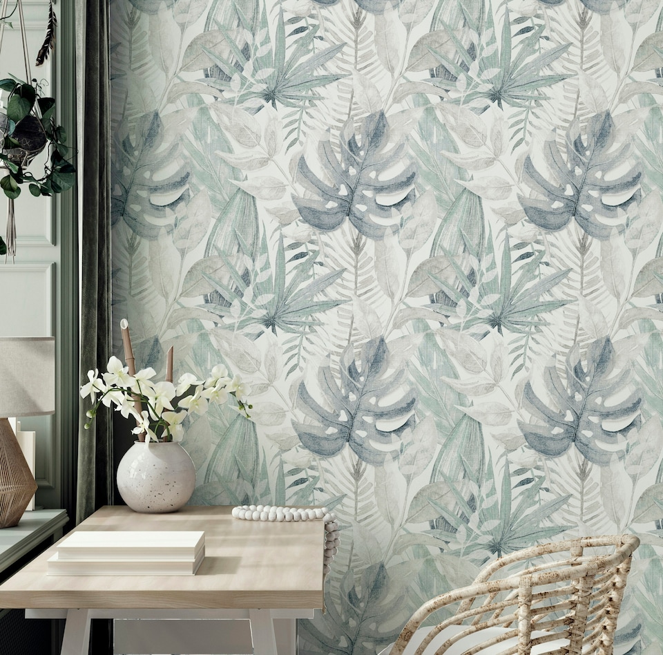 image 1 of Arthouse Chalky Tropical Soft Navy