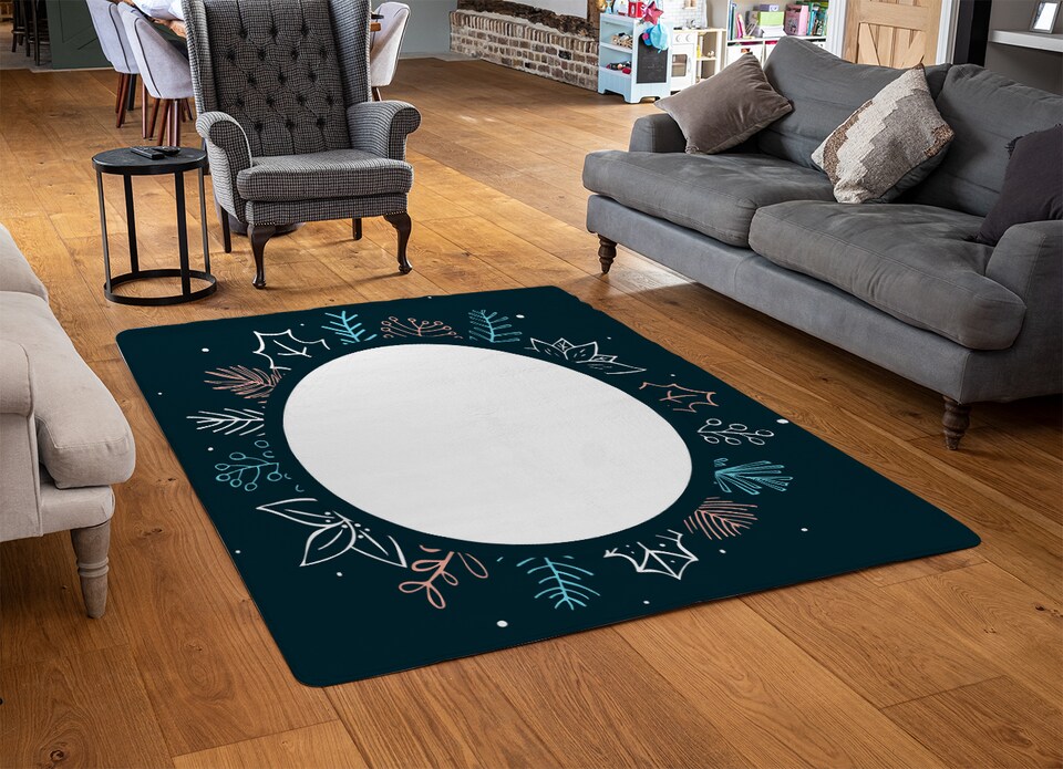 image 1 of Winter Flowers Rug | Multi