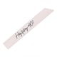 image 1 of Happy 40th Birthday Cream & Black Elegant Milestone Paper Sash Cream | One Size