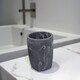 image 1 of Showerdrape Octavia Grey Marble & Chrome Tumbler | Grey | 1