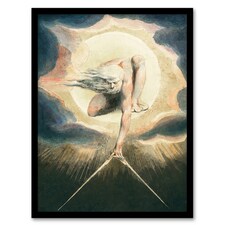 William Blake Ancient of Days Setting Compass to Earth Framed Wall Art Print A4