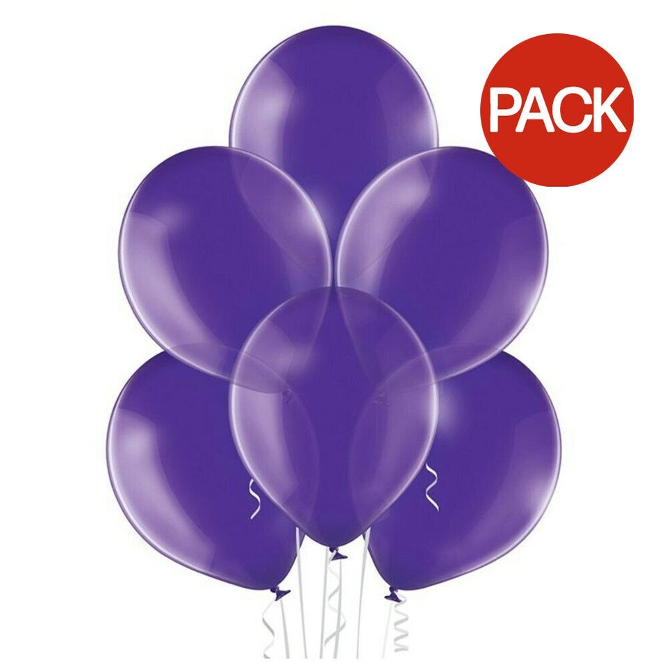 Belbal Metallic Balloon (Pack of 100) - Purple - One Size