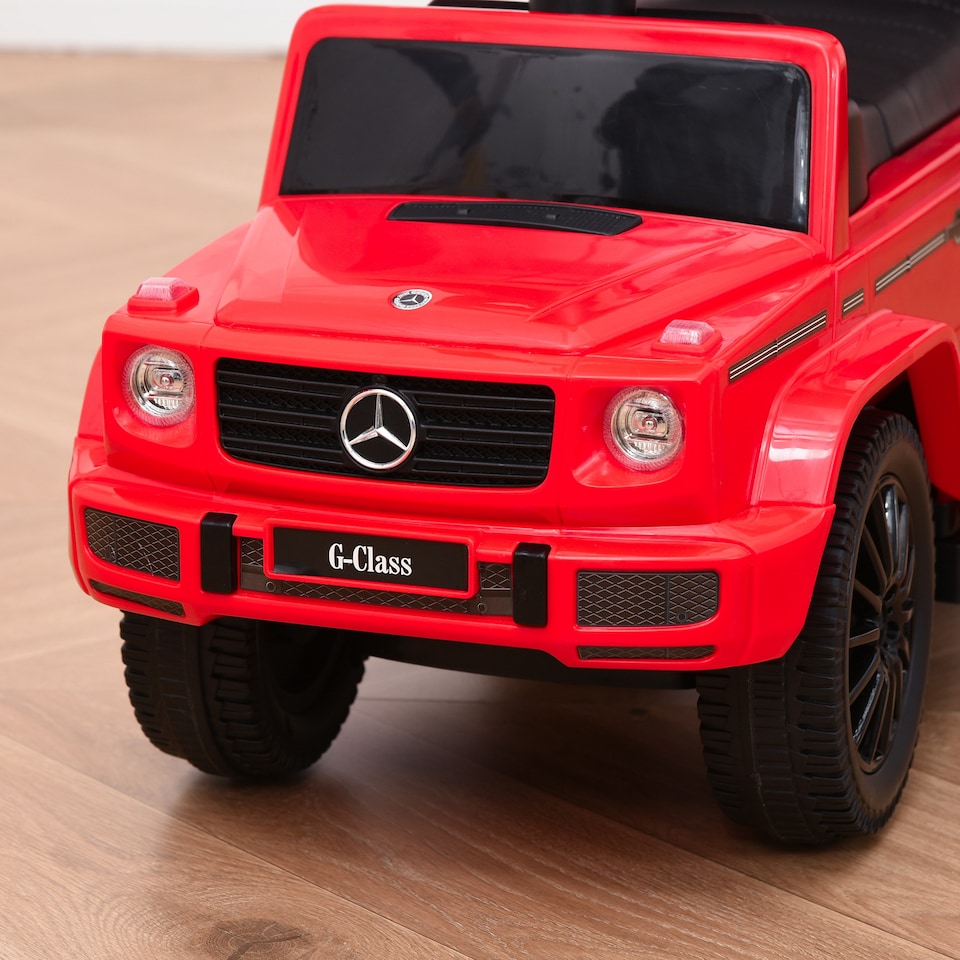 image 1 of HOMCOM Ride-on Push Car 3 in 1 Benz G350 Baby Floor Slider Walker, Red