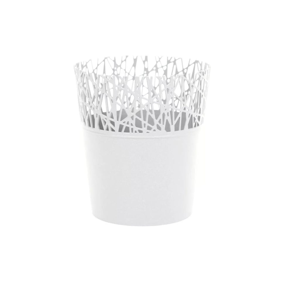 image 1 of Mini Plastic Flower Planter Pots - 128x113x113 cm | White | White & Set of 1 | 1