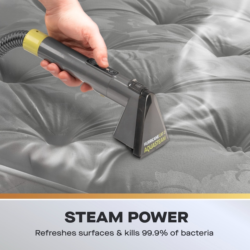 image 1 of Daewoo AquaSteam Upholstery Steam Cleaner Spot Washer & Carpet Stain Remover 1300W