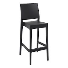 Spek Bar Stool 75 - Black (Suitable For Outdoor) Black