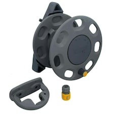 Hozelock Wall Mounted Compact Reel 30m Garden Hose Pipe Watering Cleaning