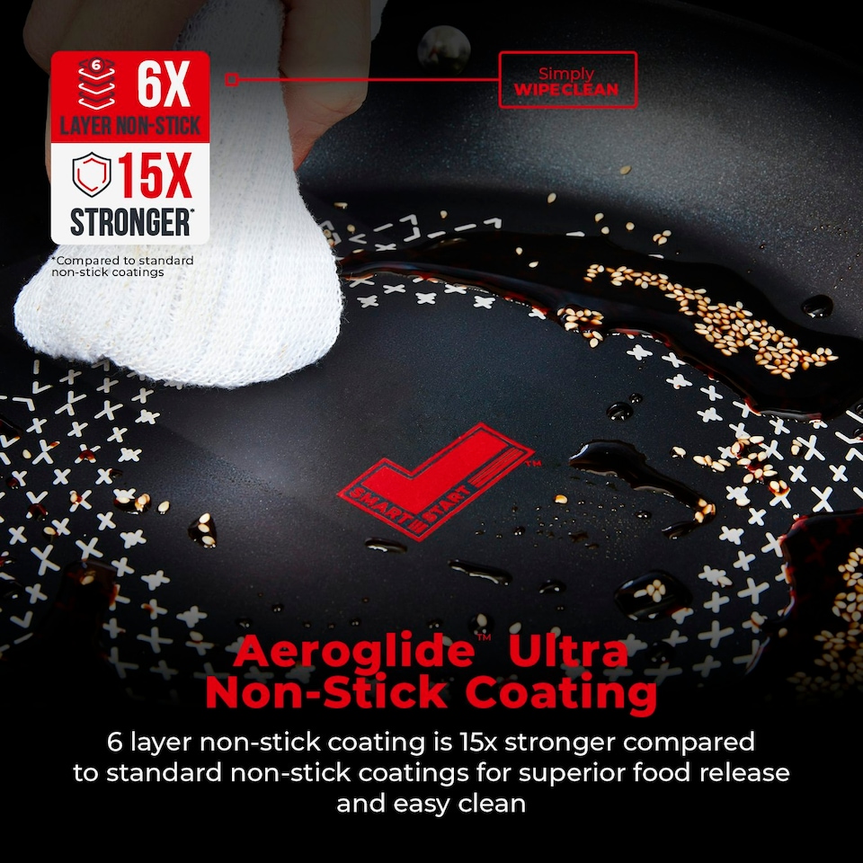 image 1 of Tower T900302 Smart Start 30Cm Frying Pan Black