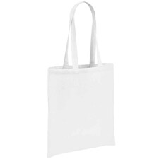 Brand Lab Cotton Long Handle Shopper Bag - White - One Size White