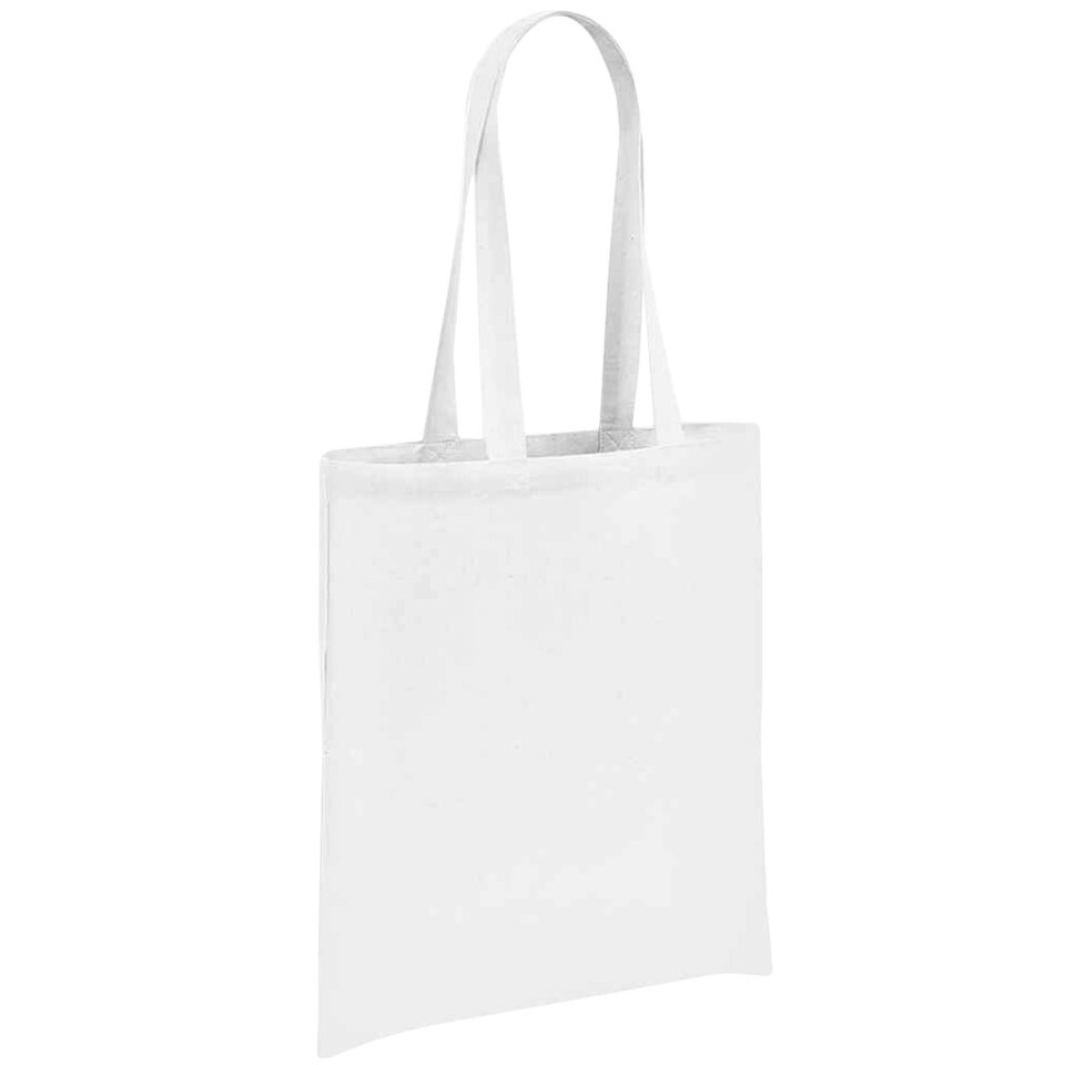 Brand Lab Cotton Long Handle Shopper Bag - White - One Size White