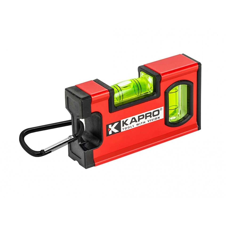 image 1 of Kapro 771 Twin Mini Level With Carabiner 10cm - Multi Colour - 10cm