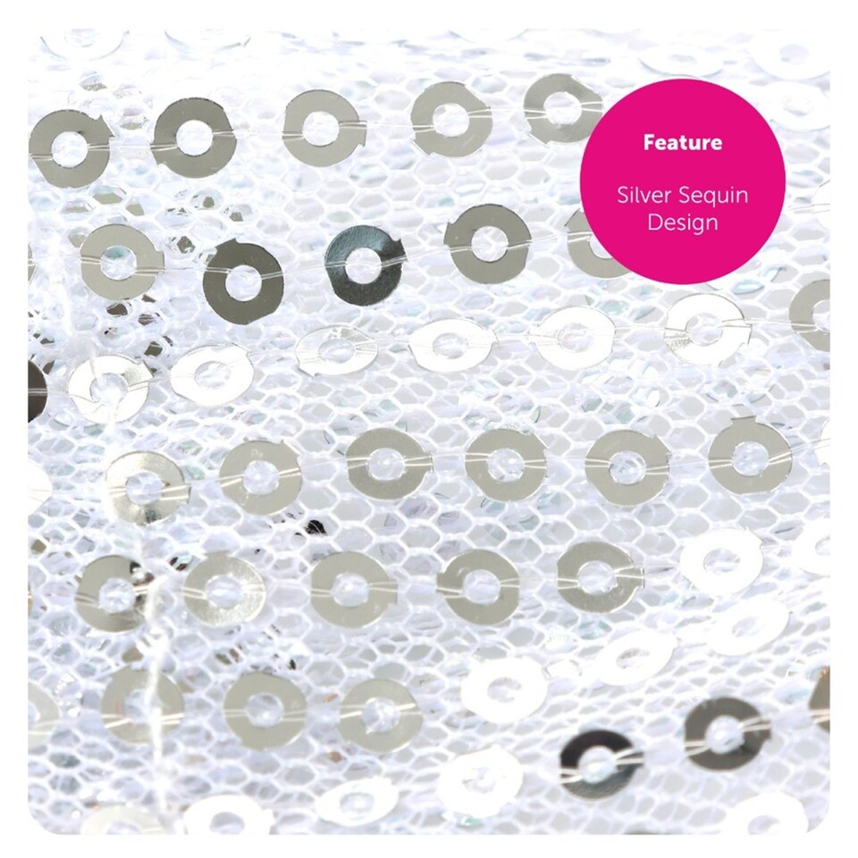 image 1 of King of Pop Sequin Glove | Silver | 1