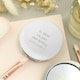 image 1 of Personalised Silver Round Compact Mirror | Silver