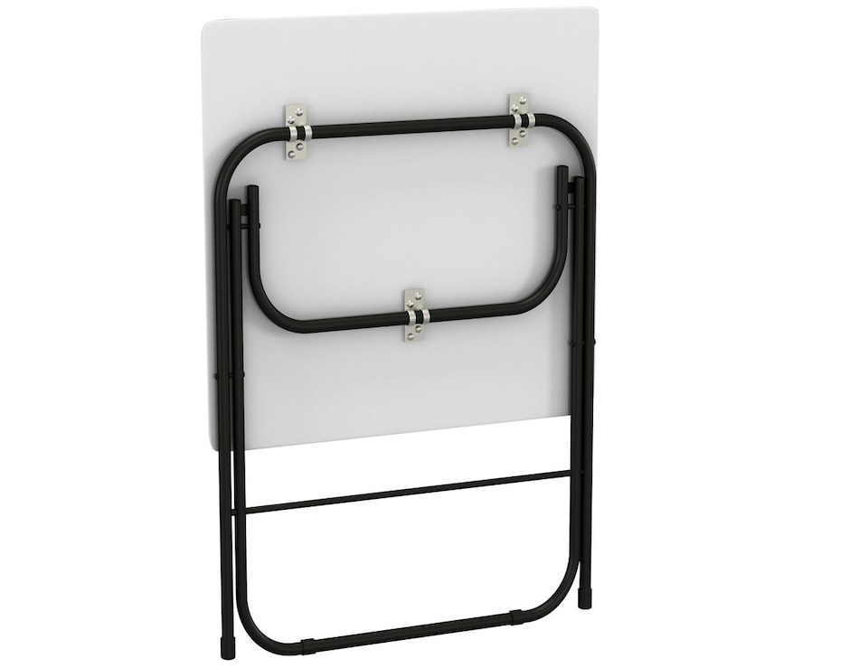 image 1 of Foldable Table with Metal Legs - Large | White | 1