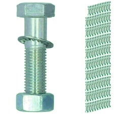 M16 (16mm) x 65mm High Tensile Tow Bar Ball Fixing Bolts Washers + Nuts 100 Pack
