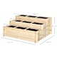 image 3 of Outsunny 3 Tier Raised Garden Bed Planter Box with 9 Grids & Non-woven