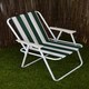 image 6 of 2 Pack of Folding Camping / Picnic Chair in Green and White Garden Patio | Green | Green