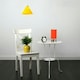 image 3 of ValueLights Francis Chrome Touch Table Lamp Orange Shade