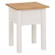 image 1 of Panama Lamp Table - L50.5 x W50.5 x H52.5 cm - White - Natural Wax | White