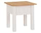 image 1 of Panama Lamp Table - L50.5 x W50.5 x H52.5 cm - White - Natural Wax | White