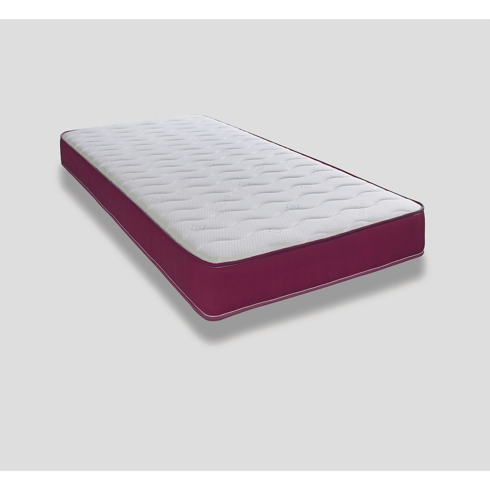 image 1 of Hybrid Memory Foam & Pinna-Coil Mattress - Soft/Medium Comfort, Cooltouch + Purple | Single