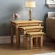 image 1 of Vida Designs Corona Set of 3 Nest of Tables Sofa Side End Table, Solid Pine Wood
