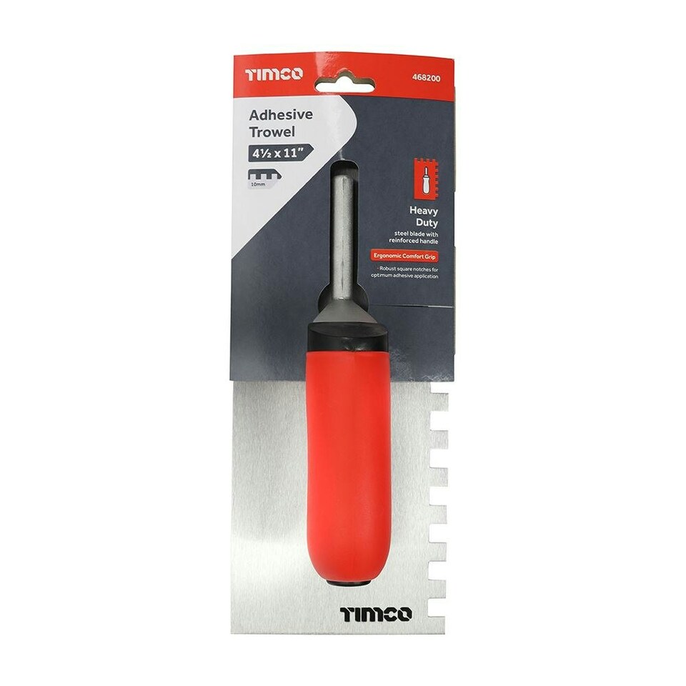 image 1 of Timco - Adhesive Trowel - Square Notch (Size 10mm - 1 Each)