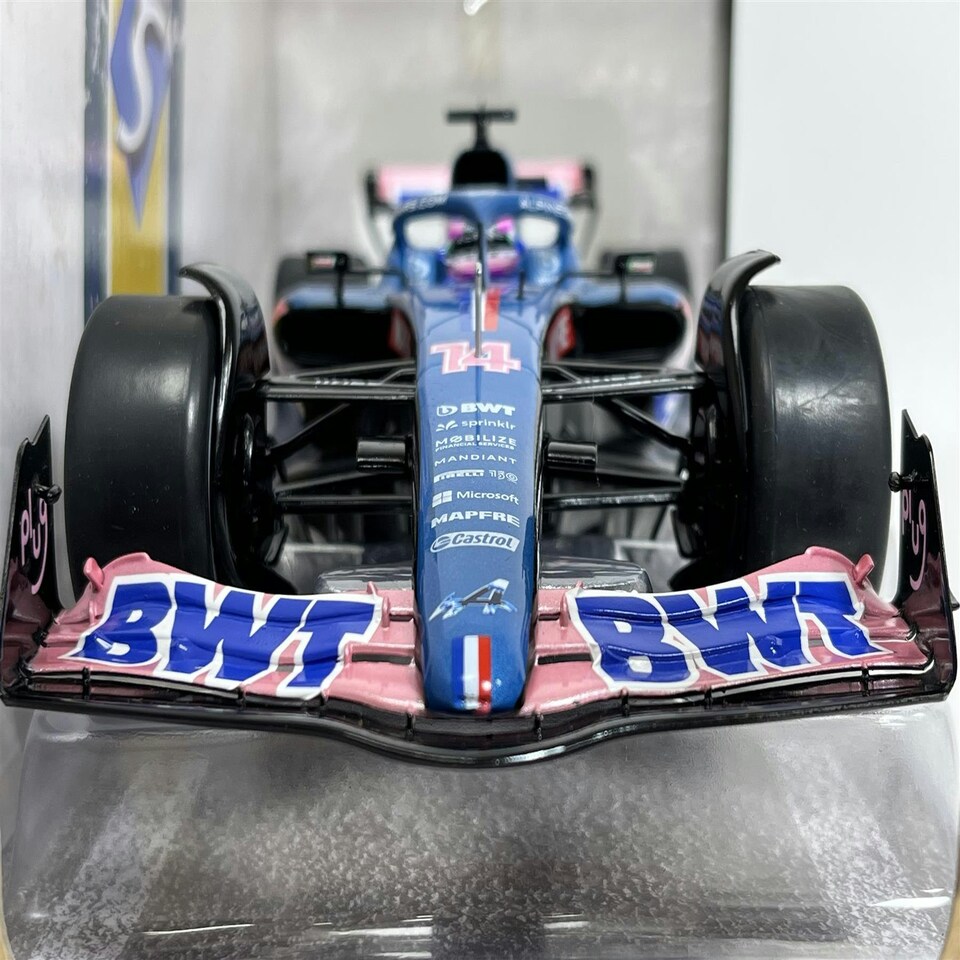 image 1 of Fernando Alonso #14 Alpine A522 Monaco GP 2022 1:18 Scale Solido 1808803