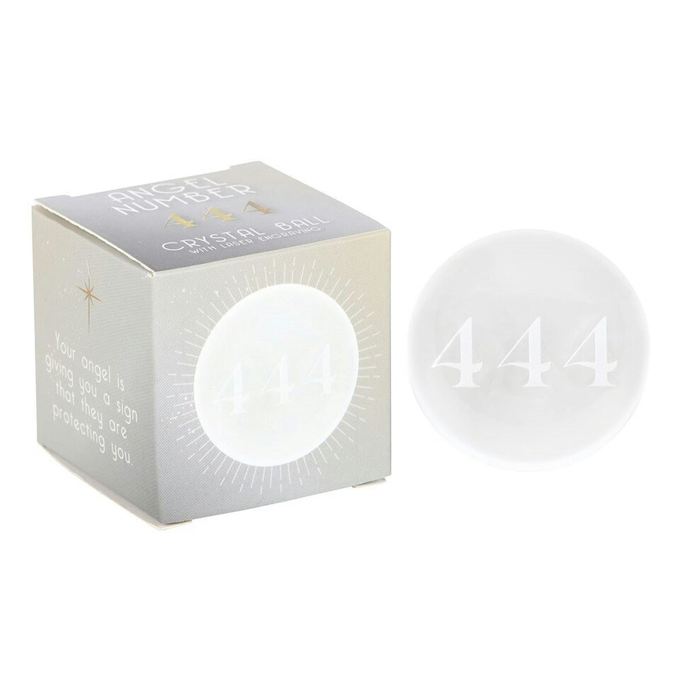 image 1 of Something Different 444 Angel Number Crystal Ball - Clear - One Size