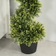 image 8 of Outsunny Set Of 2 90cm/3FT Artificial Spiral Topiary Trees w/ Pot Fake Plant