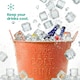 image 3 of Galvanised Steel Drinks Bucket - Coral