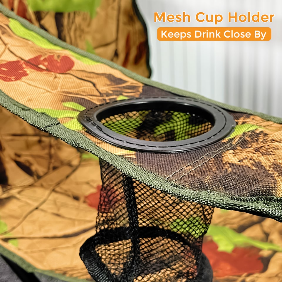 image 1 of 2X Portable Folding Outdoor Chair Ideal for Camping, Garden, Fishing & Travel