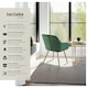 image 2 of Dining Chair Marilyn - quilted velvet, continuous backrest, gold steel legs - per piece Green | Dark Green/Gold