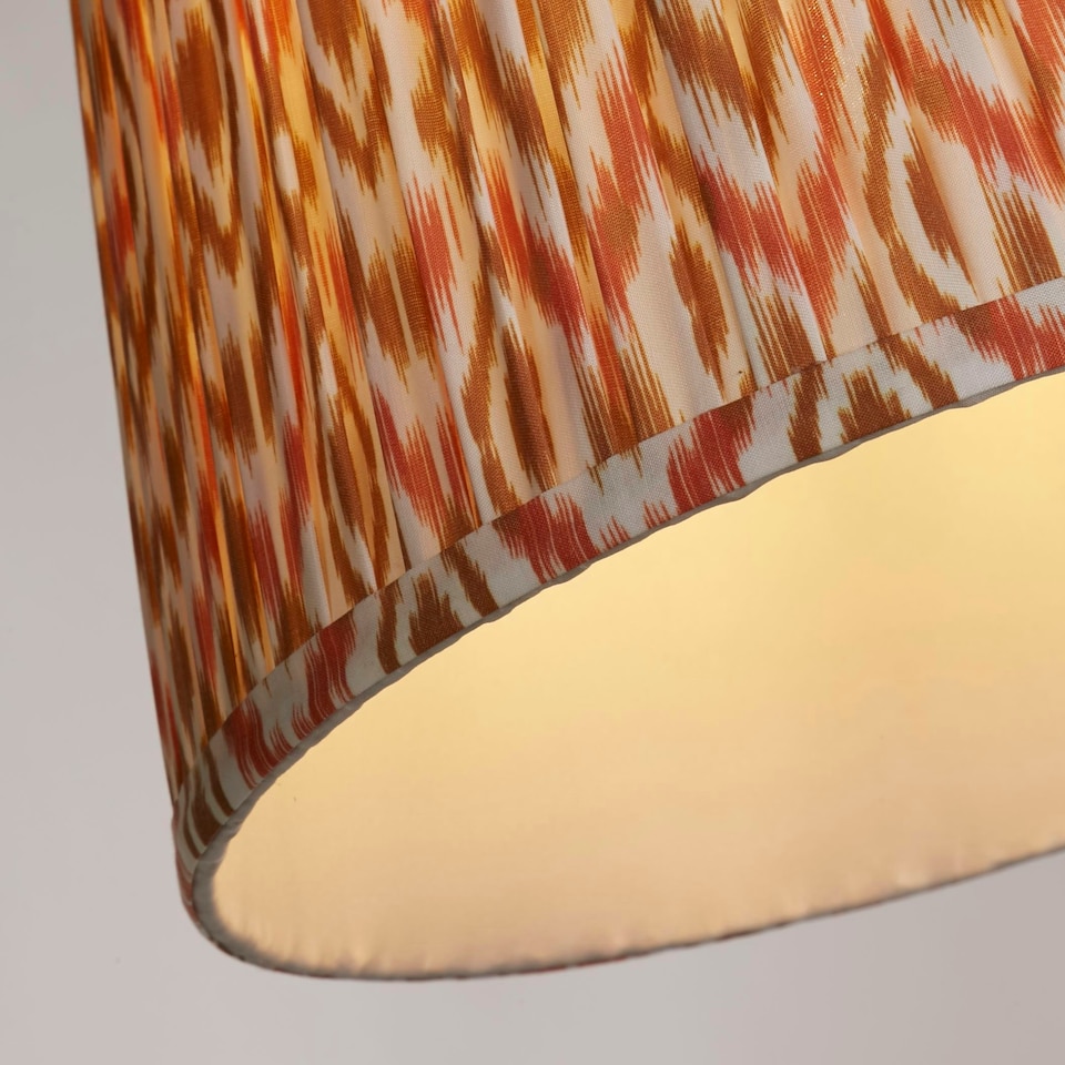 image 1 of Mushroom Pleat Printed 30cm Shade
