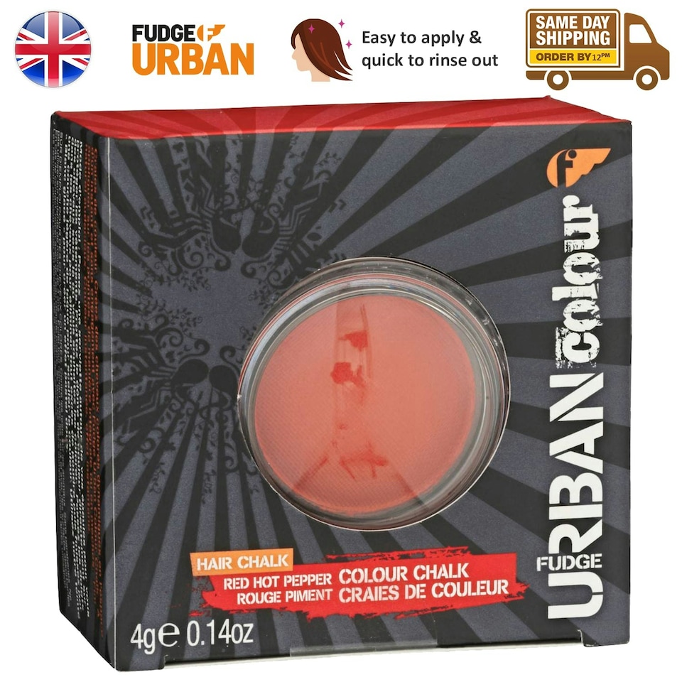 image 1 of Fudge Urban Colour Hair Chalk Vibrant Red Hot Pepper Temporary Pastel Shades 4G