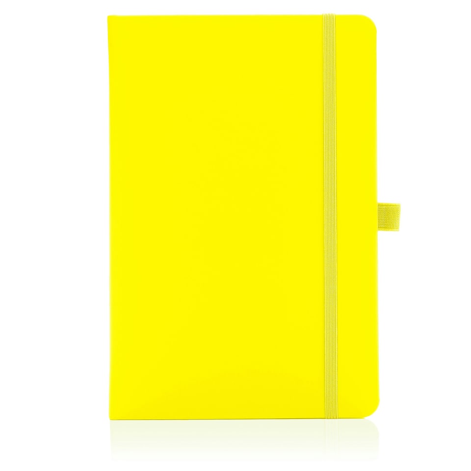 image 1 of Notes London A5 Wilson Lined Page Notebook Neon Yellow