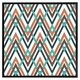 image 2 of Coloured geometric zig zag (Picture Frame) White | S