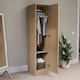 image 2 of Vida Designs Riano 1 Door Wardrobe With Shelf & Clothes Rail, Pine
