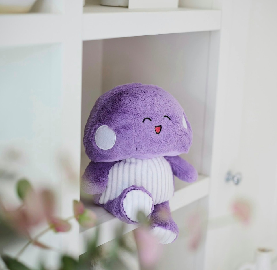 image 1 of Warmies Purple Mushroom Plush
