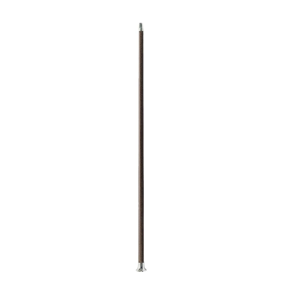 image 1 of MacTack Show Cane With Nickel Mushroom Cap - Brown - 24 inches