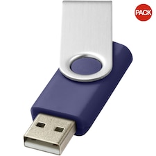 Bullet Rotate Basic USB Stick (Pack of 2) - Royal Blue - 16GB