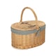 image 5 of Cotton Lined Buff Oval Picnic Basket Multi | Rose Garden | One Size
