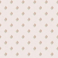 Sample of Ditsy Posy Wallpaper in Vintage Pink and Sage Multi