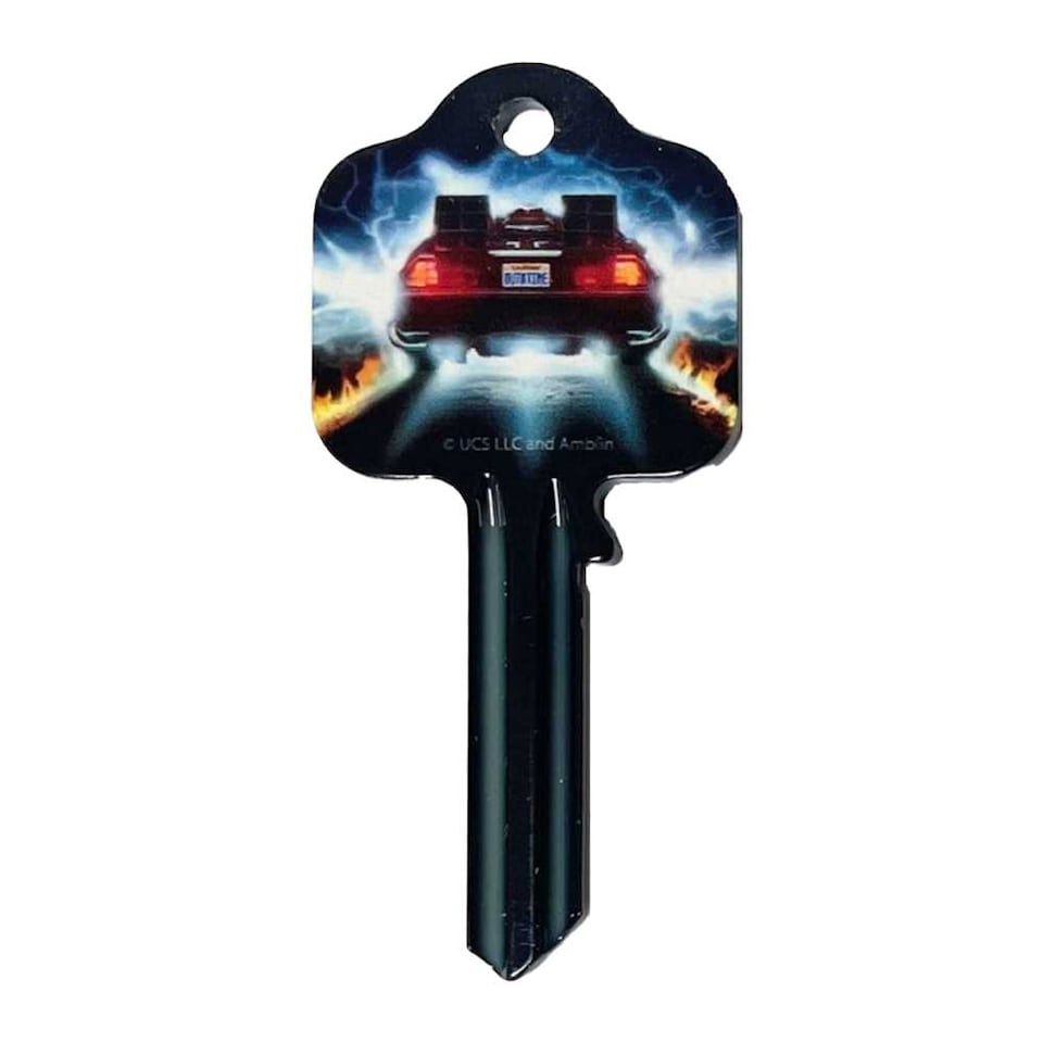 image 1 of Back To The Future Delorean Blank Key | Blue | Blue | One Size | 1