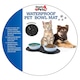 image 2 of Waterproof Double Pet Bowl Mat Cat/Dog Feeding Water Food Dish Tray Wipe Clean Black
