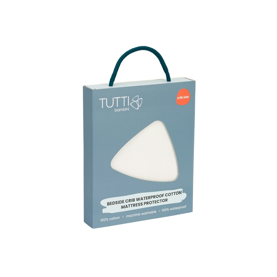 image 1 of Tutti Bambini Bedside Crib Waterproof Cotton Mattress Protector