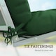 image 4 of Outsunny Outdoor Seat Cushions Back Cushion with 2 Pillows, Seat Pads | Green | Green | Seat cushion: 150x50x10cm, Back cushion: 150x50x10cm, Pillow: 40x30x15cm
