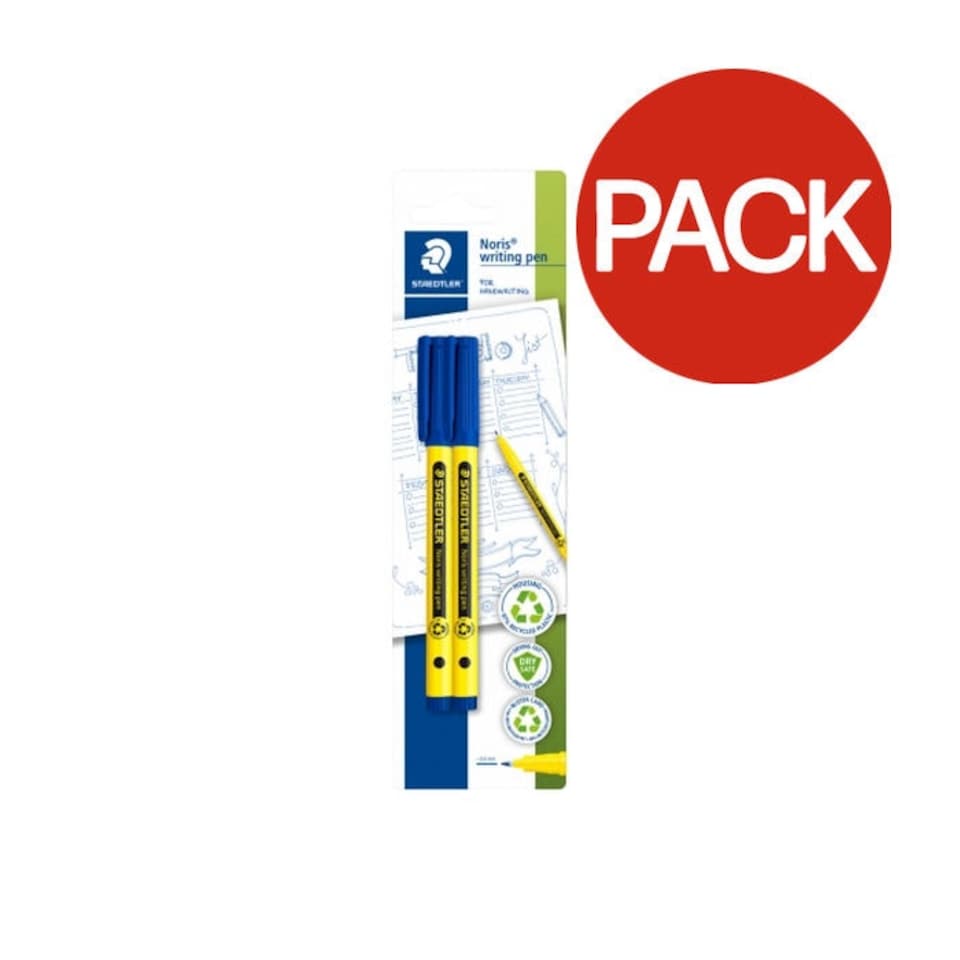 image 1 of Staedtler Noris Handwriting Pen (Pack of 2) - Blue - One Size