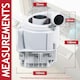 image 8 of Bosch Neff Siemens Dishwasher Heat Pump Motor Flow Main Circulation Assembly Kit (12014980)